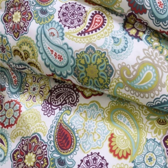 Mi Zone Asha Printed Paisley Multi 4pc Full / Queen Comforter Set - Picture 7 of 7